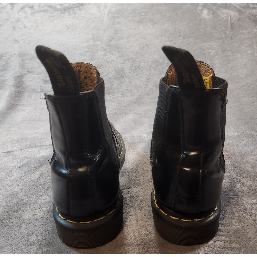 Dr Martens Boots Womens 8 Black Chelsea 2976 Leather Doc Airwair Mens 7 - Picture 5 of 13
